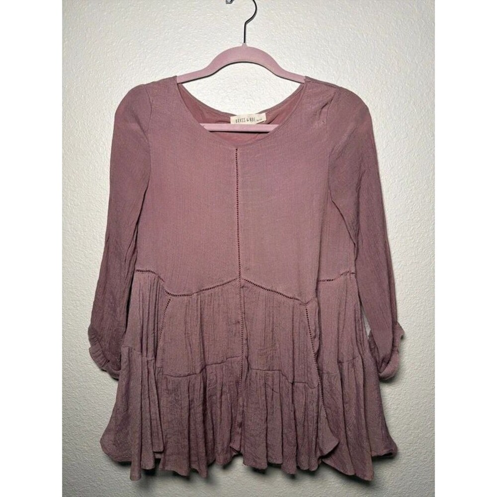 Brass and Roe / Women’s lilac tiered blouse - Size S
